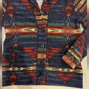 Ralph Lauren southwest Aztec print sweater jacket/cardigan